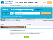 Tablet Screenshot of nieuwbouw-sliedrecht.nl
